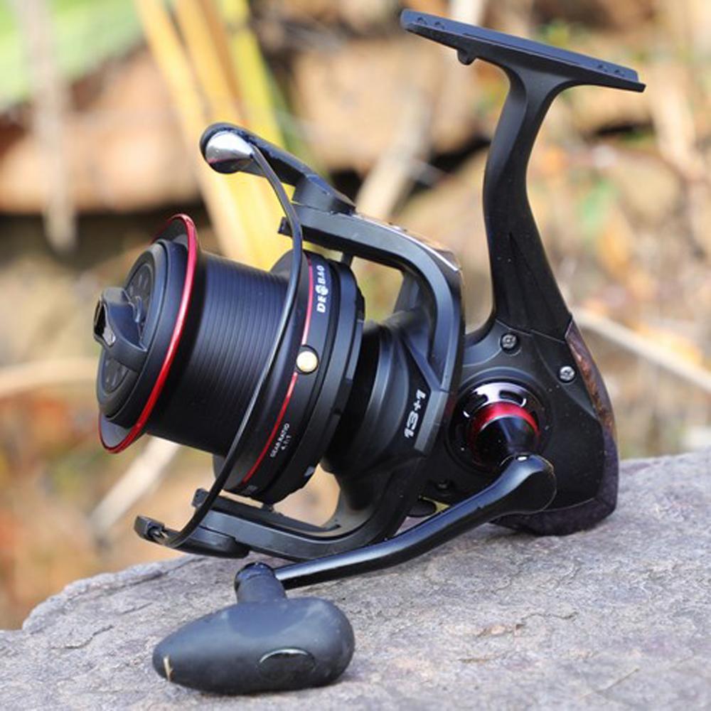 Kołowrotek spinningowy 13+1BB 8000-10000 Metalowa szpula Łódź Sól Morska Kołowrotek Super Mocny Kołowrotki do połowu karpia Akcesoria