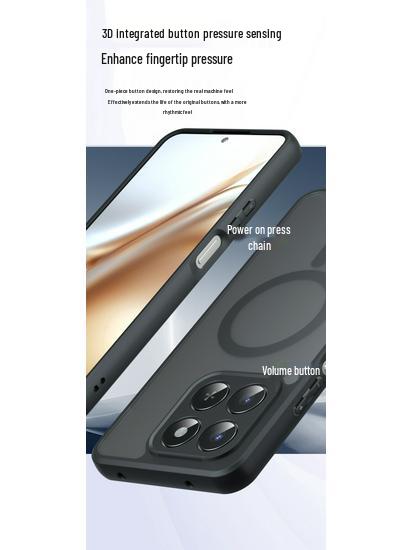 Honor X9D Smart Magnetische Mattierte Transparente Sturzsichere Hülle