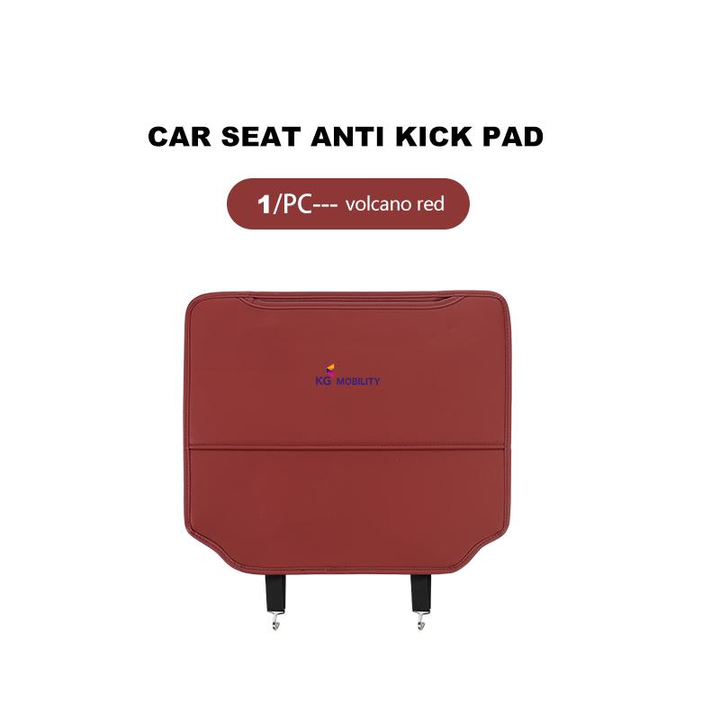 For SsangYong Leather Car Seat Back Mat Universal Anti Kick Dirt Proof Protector KG Actyon Sport Korando Rexton Kyron Rodius