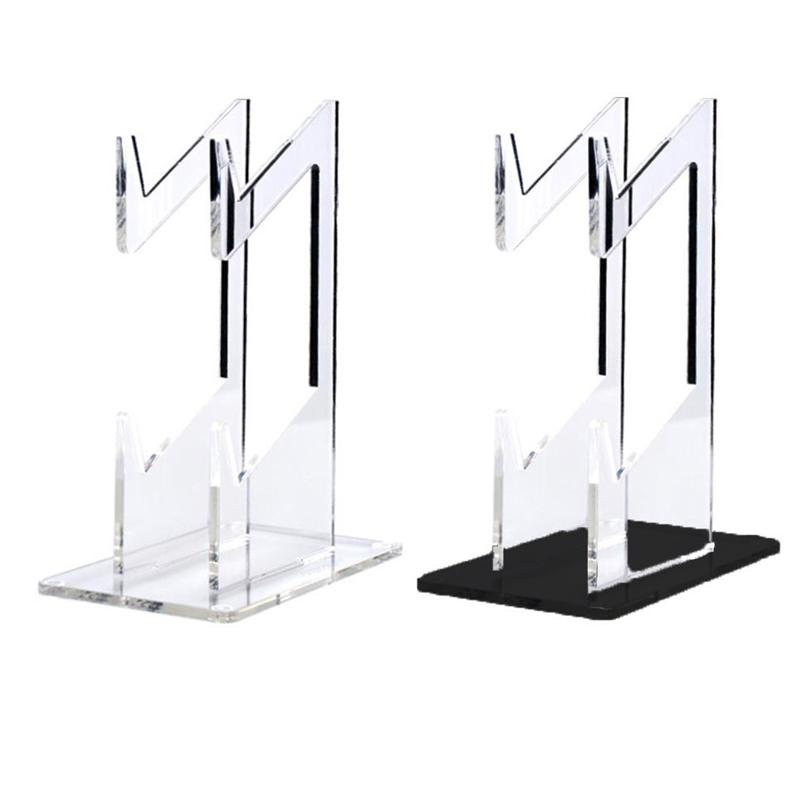 1/2PCS Clear 2 Layer PS5 PS4 Controller Stand With Headphone Holder Game Accessories Organizer Storage Rack For 1/2 Controllers