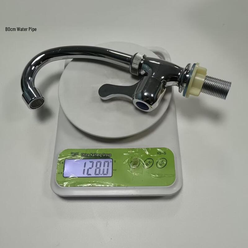 TLXT Stainless Steel Rotatable Wall-Mounted Single Cold Kitchen Faucet