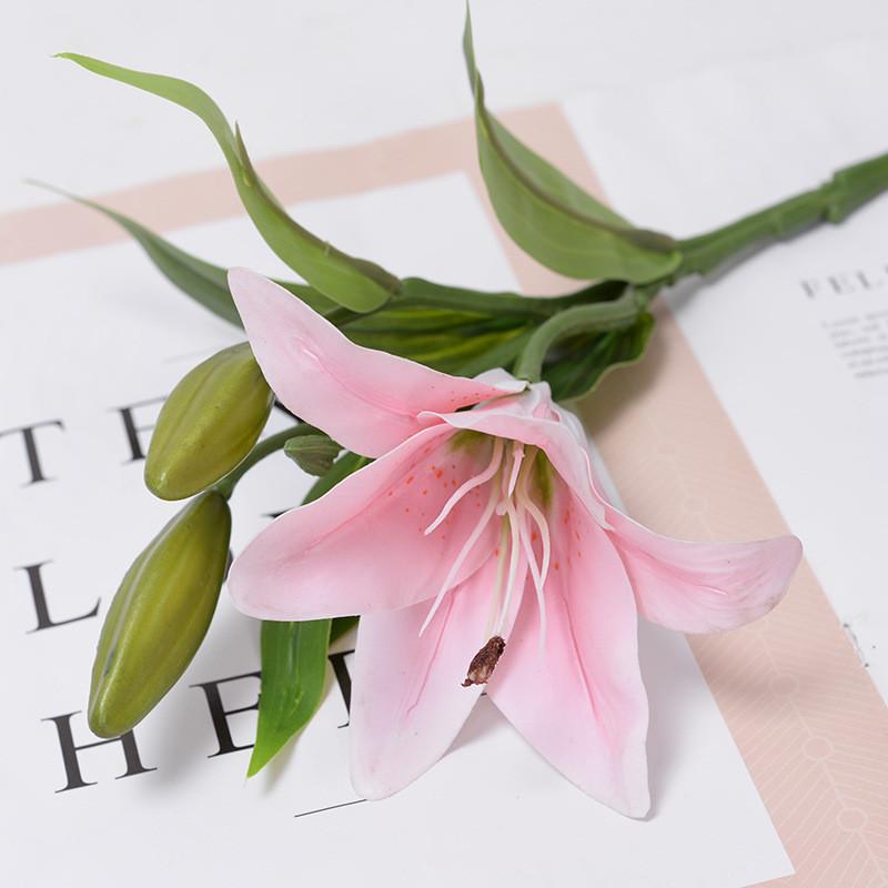 3d Fake Lily Flower Handcraft For Photography Wedding And House Decoration