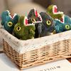 14cm Mini Dinosaur Plush Toys Key Chain Bag Pendant Cute Tyrannosaurus Doll for Kids Children Birthday Christmas Gifts Toys