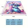 1pc Stitch Printing Blanket - Soft, All-Season Throw for Office Blanket, Personalized Gift with Adorable Cartoon Design