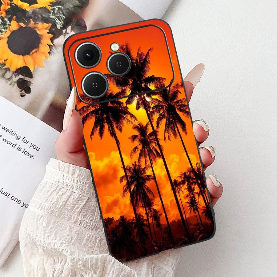 For Tecno Spark 40 Spark40 C Phone Case TPU Shell Luxury  Painted Soft Silicone Coque For Tecno Spark40C Spark 40C Back Cover