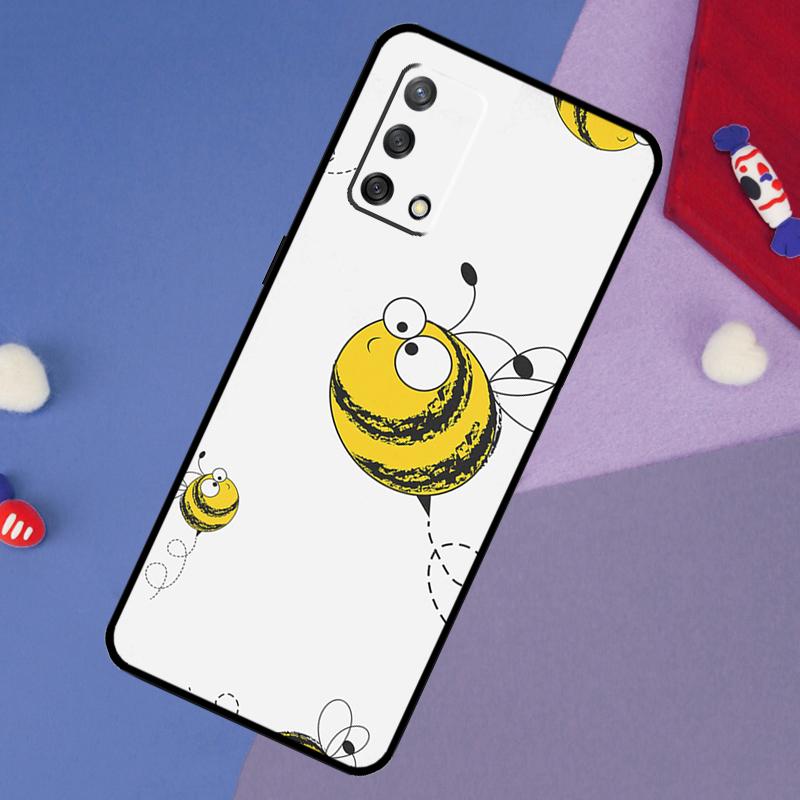 Bee Honey Case For Oppo A5 Pro A6 A57 A17 A78 A54 A74 A94 A76 A16 A96 A18 A40 A60 A80 A38 A58 A98 A15