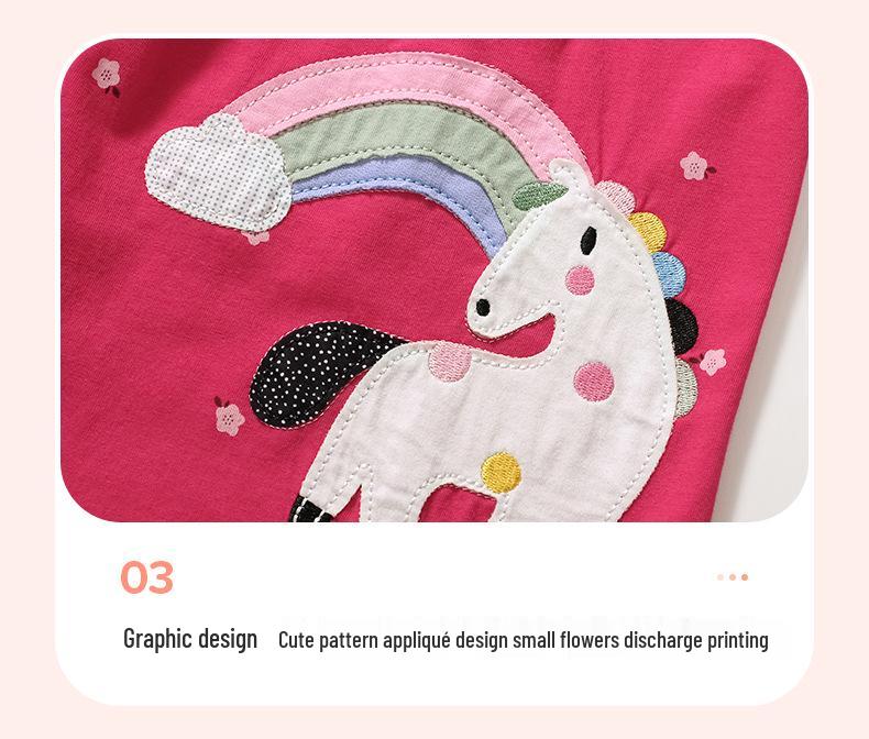 Little Maven Mädchen Cartoon Prinzessin Kurzarm Sommerkleid - Europäischer & Amerikanischer Stil Freizeitkleidung für Kinder.