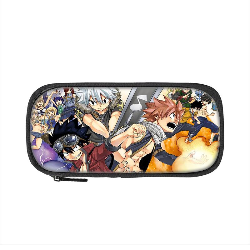 Fairy Tail Pencil Case Pen Bag Boys and Girls Best Gift Stationery Sport Travel Women's Makeup Bag