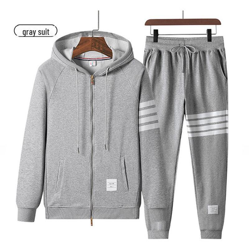 Trendy Hooded Jacket & Sweater Suit for Young Couples – Casual & Loose Fit