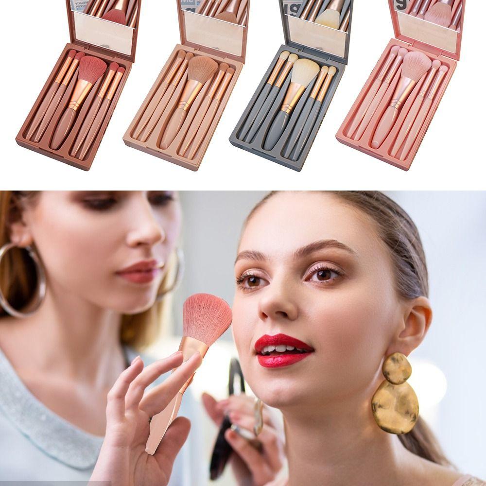 

Easy to Clean Makeup Brushes Eye Shadow Brush Foundation Blend Blush Brush Angled Contour Brush