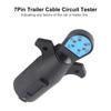 12V 7Pin Towing Light Wiring Cable Circuit Plug Socket Tester for Auto Trailers