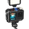Metal Case Aluminum Cage for Max Lens Mod Video Light Quick Release Vertical Mount Kit Housing Cage for GoPro Hero 13/12/11/10/9