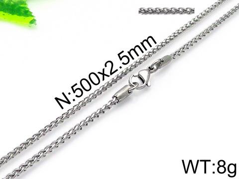 

2.5/3mm Wide Stainless Steel Keel Chain Necklace for Women Men Trendy Shiny Gold Color Jewelry Delicate Collar Chain Accessories 45cm