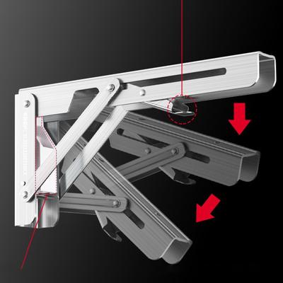 Foldable Bracket Triangle Rack Wall Mounted DIY Heavy Duty for Table Folding