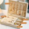 Dustproof Jewelry Storage Box Large Capacity Divided Necklace Tray Jewelry Display Holder  Bracelet