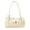 2026 Spring & Summer New Fashion Cute Dots Glossy PU Boston Shoulder Bags Retro Fresh Exquisite Stylish Design Women's Handbags