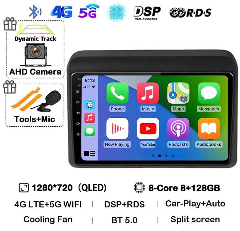 Android 14 Carplay Auto Stereo For Suzuki ERTIGA 2018 2019 2020 Car Radio Multimedia Video Player Car GPS 2 Din DVD 360 Camera