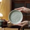Guān Lán Jiāo Moonlit Exquisite Ceramic Gaiwan Stand and Tea Tray
