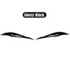 1 Pair Headlight Eye Lid Cover For BMW F30 2013-2018 Gloss ABS Headlight Eyebrow Eyelid Decoration Styling Sticker Carbon Fiber