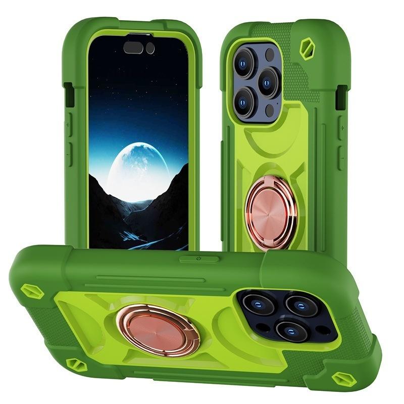 Luxury Heavy Duty Ring Holder Lanyard Case for iPhone 17 ProMax 16e PC TPU Armor Cover for iPhone 11 12 13 14 15 16 Pro Max Plus