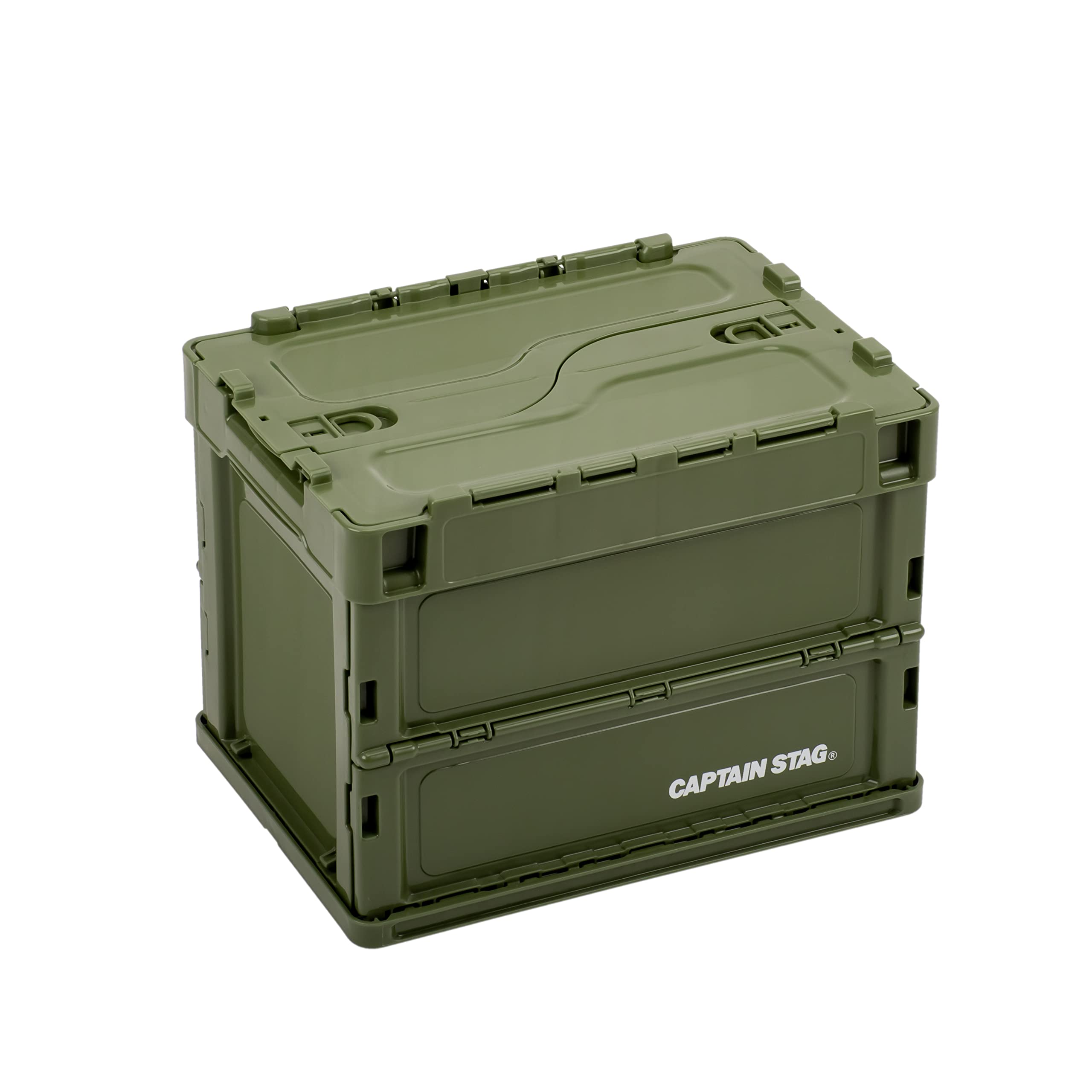 Captain Stag Oricon Foldable FD with Locking 20L Made in CAPTAIN STAG Container Container Lid Capacity Japan Olive UL-1081 оливковый 6800₽