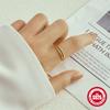 S925 Silver Water Drop Diamond Double-Layer Ring Women'S Niche High-End Sense Light Luxury Temperament Women'S Wind Cold Wind