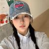 Korean Style Letter Visors Love Denim Snapback Cap Retro Vintage Baseball Cap  Men
