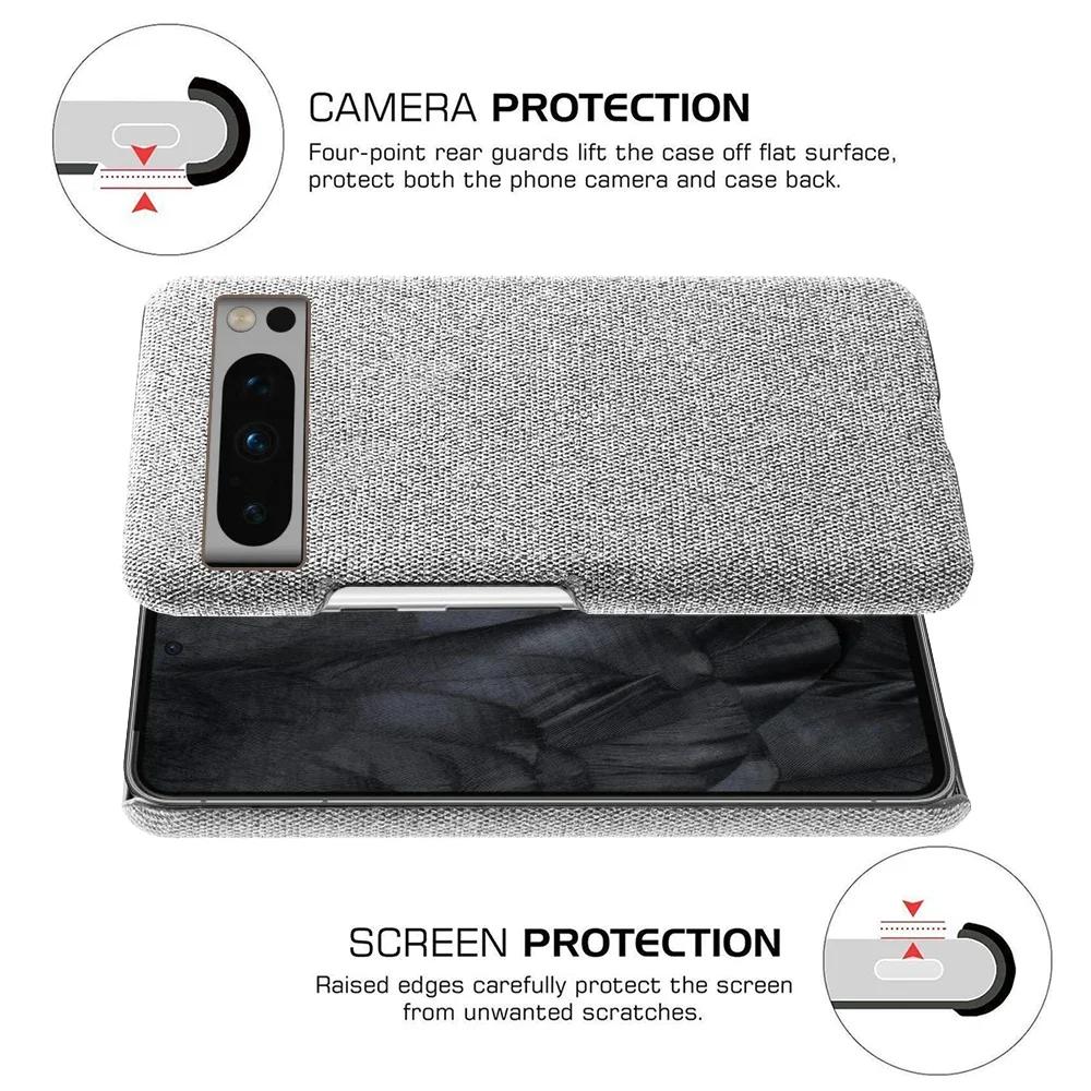 For Google Pixel 8 Pro 7 6 5 Case Luxury Fabric Antiskid Cover For Google Pixel 5G 6a 7a 8 Pro Cloth Capa