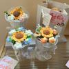 Cross-border Knitted Wool Sunflower Bouquet Exquisite Small Gift Mini Bouquet 38 Valentine's Day Gift
