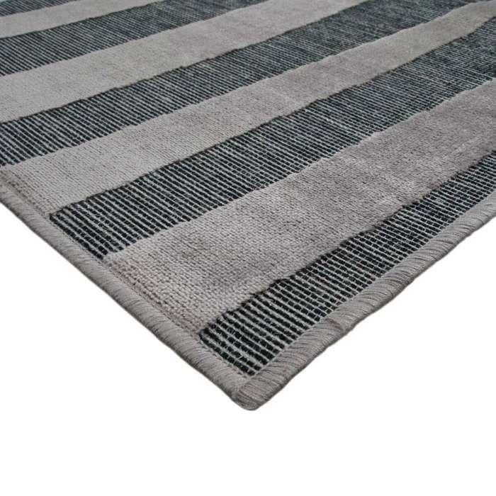 Tapis salon graphique motif ligne marron 120x160