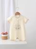 Chinese Trendy Embroidery Infant Jumpsuit - Summer Style Boneless Crawling Bodysuit