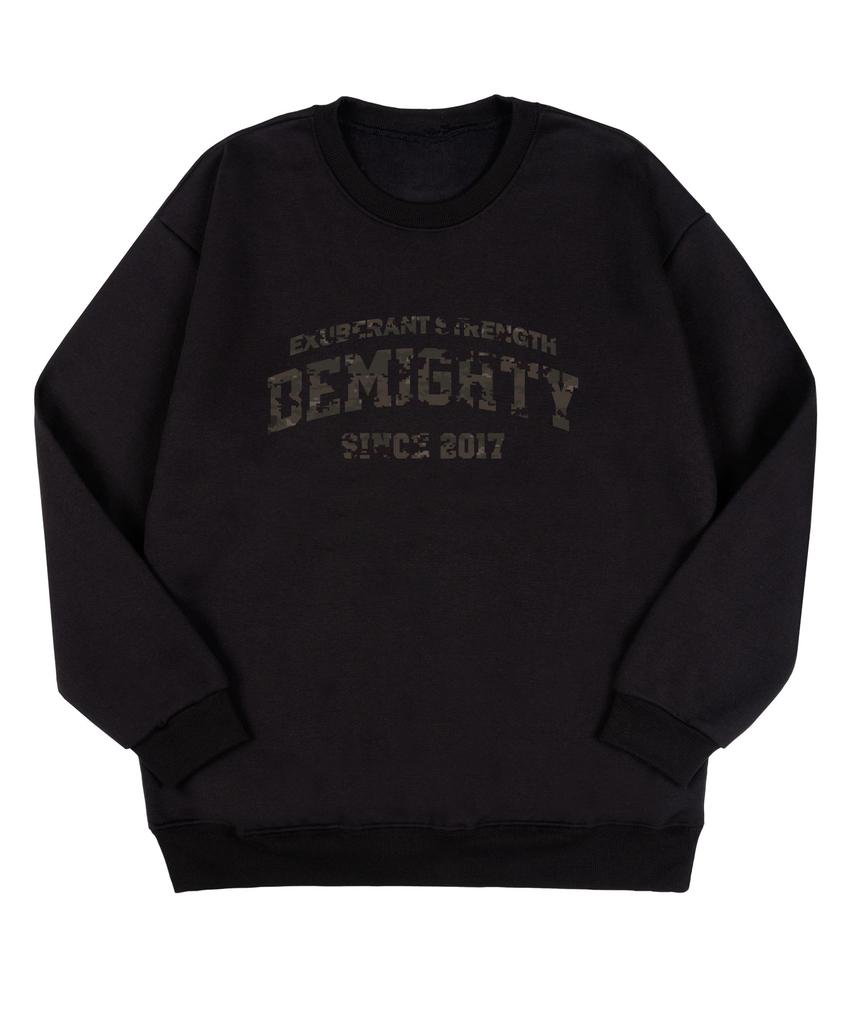 BEMIGHTY Camu Lettering Oversized Brushed Sweatshirt [Oatmeal]