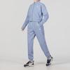 Puma Logo Print Stand Collar Jacket And Cuffed Long Sports Pants Set Women Sets Blue 522078-18