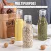 17oz Glass Bottles with Lids, for Juice,Smoothies,Water,Milks,Beverage Storage,Clear Mason Jars for Pickles,Jams,Food Storage