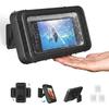 ABBP-Shower Phone Holder With Speaker 480 Rotation,Wall Phone Mount For Shower Waterproof Anti Fog Shower Case