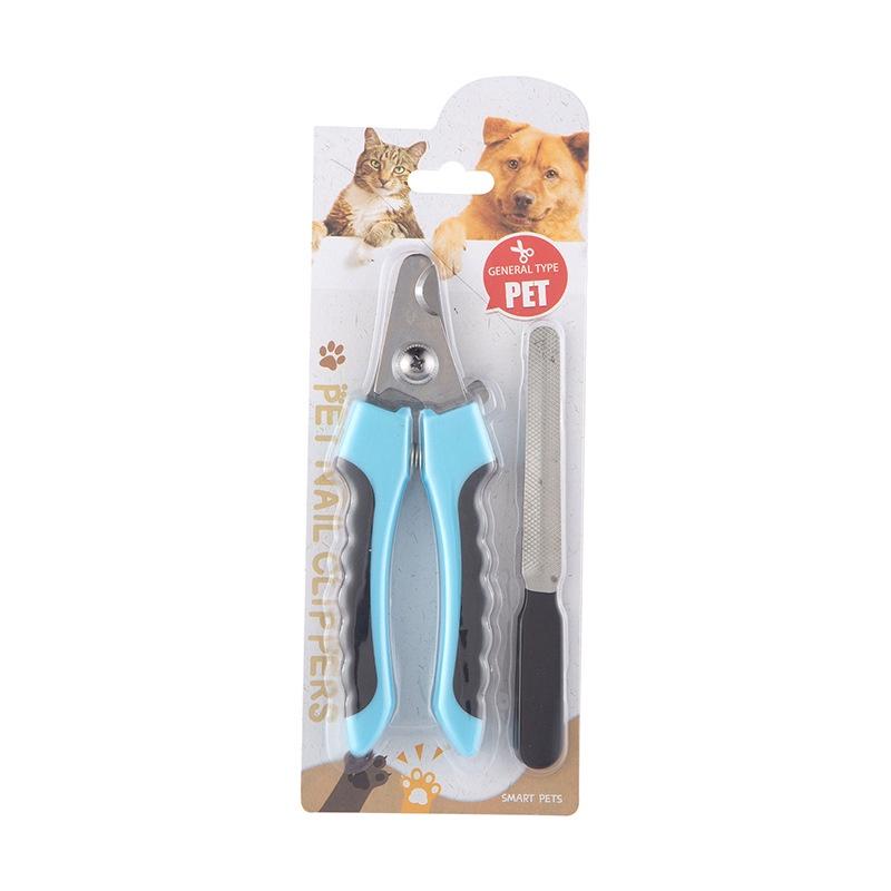 Professional Pet Grooming Tools Stainless Steel Nail Clippers File Included For Cats Dogs BlackBlue