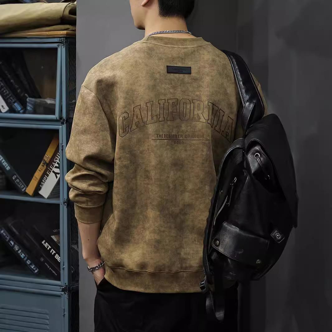 Осенний тяжелый ретро-свитер с принтом — фото 3