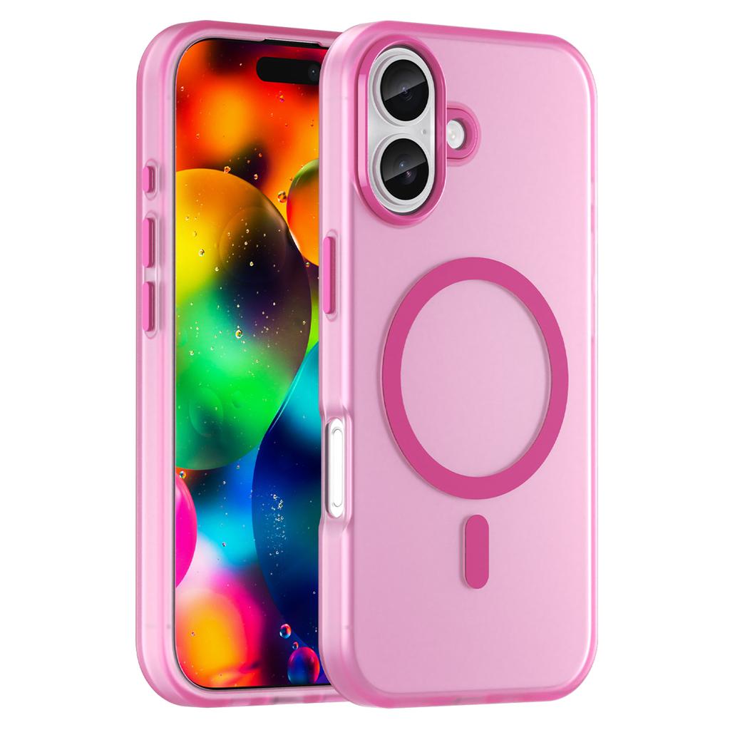 For iPhone 17 Case Compatible with MagSafe TPU+PC Slim Matte Translucent Phone Cover