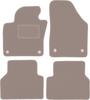 Beige Velours-Fußmatten für: Volkswagen Tiguan I Minivan (2007-2015)