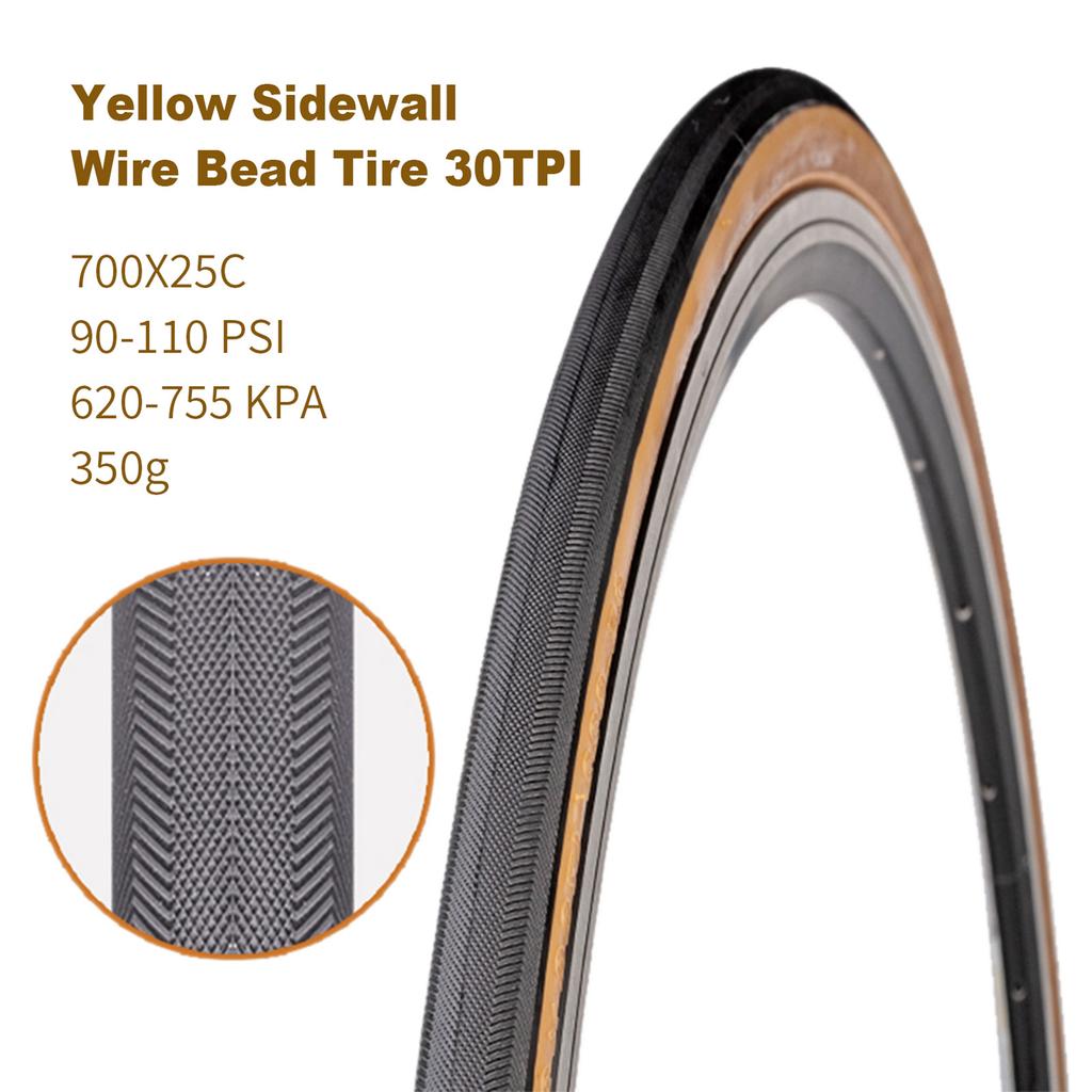 Road Bike Tire Stab-proof 700C Outer Tire S with Shark Skin Puncture Resistance Bicycle Tire City
