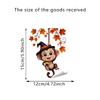 Cartoon Hanging Monkey Switch Sticker Halloween Christmas Socket Outlet Wall Decor