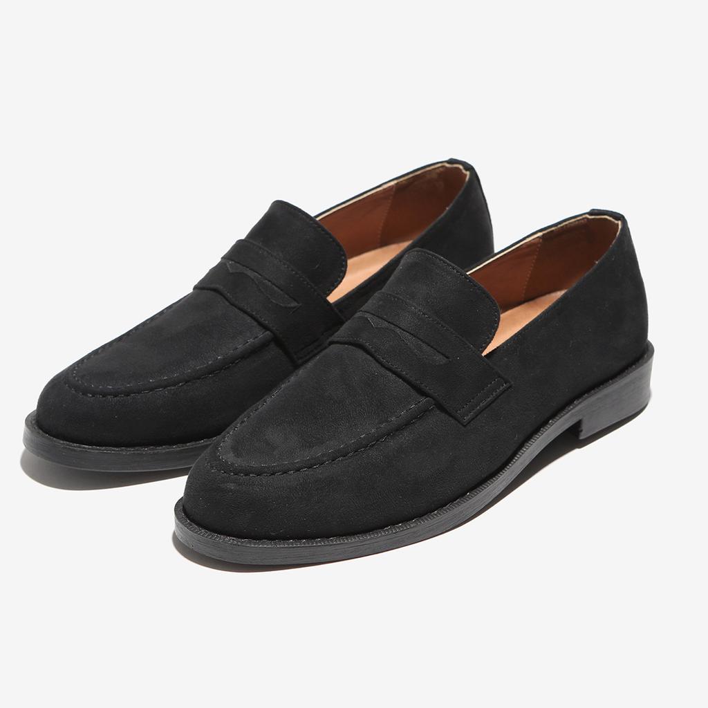 [PASCOROZEN] JC2304 Carlton Suede Penny Loafer Black, JC2304, 7000031807, Popular Korean Shoes