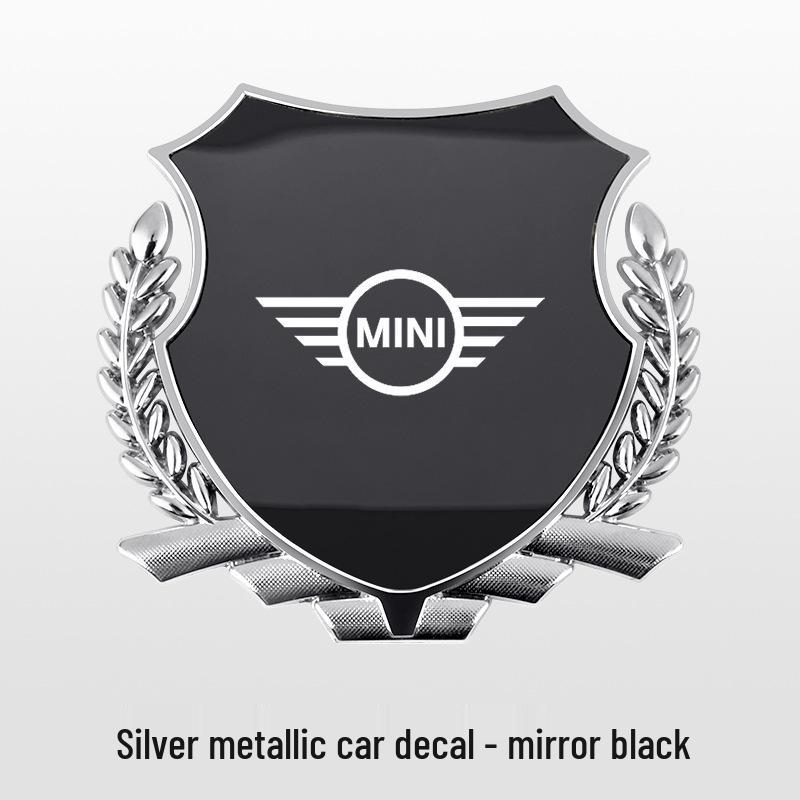 BMW MINI COOPER Wheat Ear Side Emblem Sticker: Metal Body Decoration for F55/F56 Models