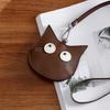 Cute Cartoon Ghost Coin Purse PU Leather Zipper Wallet Mini Keychain Pouch Small Change Purse for Women Girls