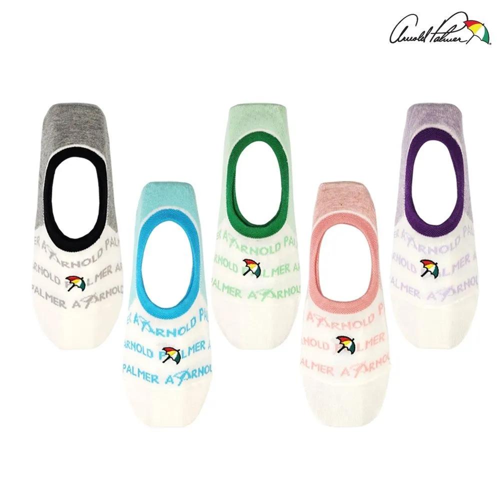 Arnold Palmer Women s No-Slip Socks Non-Slip Silicone Non-Slip Set of 5 Alphabet 5-pair set