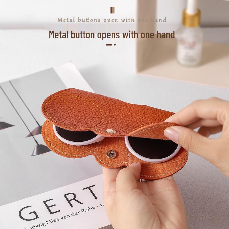 High-End Portable Leather Eyewear Case & Pouch for Sunglasses