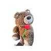 Cute Rose Bear Doll Holding Rose Doll Plush Toy Girl Valentine'S Day Birthday Gift