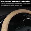 AUCELI Car Steering Wheel Cover, 14 1/2-15 Inch Non-Slip Soft Breathable Leather Automotive Steering Wheel Protecteor, Vehicle Accessories For Men