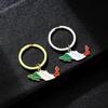 Mexico Border Line Map Flag Keychain Charm Pendant Keyring Gifts for Women Men