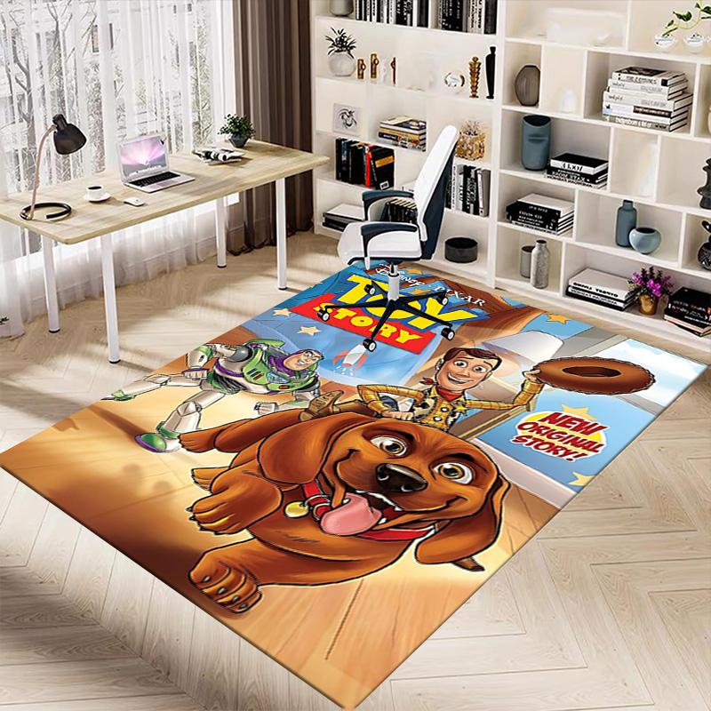 1pc Toy Story Forgotten Adventure Carpet for Playroom Bedroom Living Room Sofa Home Decor,kids Game Area Rug Non-slip Floor Mat Y72943